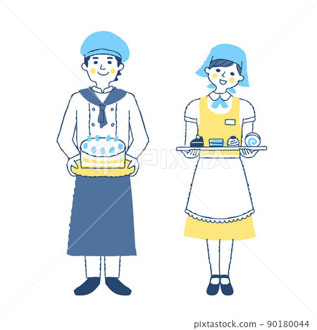 糕點師和女服務員 糕點師和女服務員 90180044
