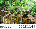 Stone lanterns of Kasuga Taisha Shrine in Nara 90181149