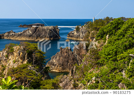 [Niigata Prefecture, Senkakuwan] Japan's Fjord Senkakuwan Sado Island Summer 90183275