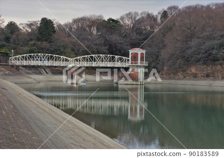 Intake tower of Murayamagami Dam 90183589