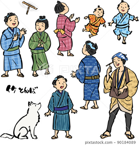 日式形象竹蜻蜓賣人套裝 90184089