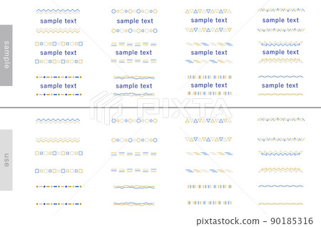 Title Heading Title Name Scandinavian decorative frame Banner frame AI eps vector material 90185316