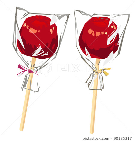 Candy apple illustration Candy apple illustration 90185317