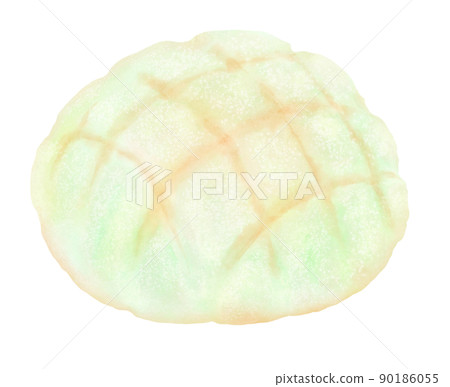 淺綠色的甜瓜麵包 淺綠色的甜瓜麵包 90186055
