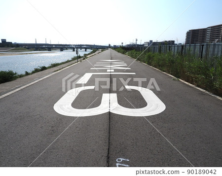 大和川河距離標記 3.0km 左側 90189042