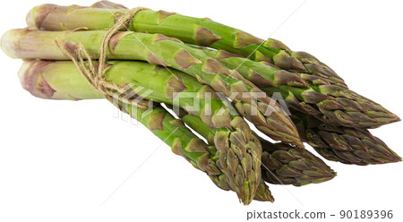 Vegetarian fresh green asparagus. vegetable cut out Vegetarian fresh green asparagus. vegetable cut out 90189396