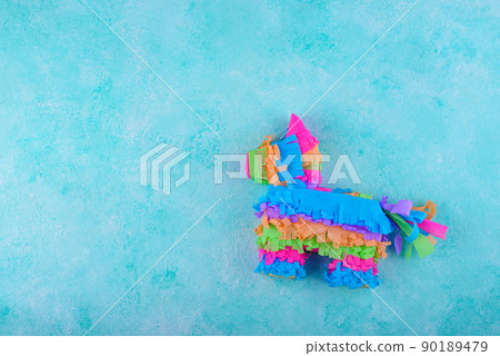 Traditional Mexican pinata in shape of donkey Traditional Mexican pinata in shape of donkey 90189479