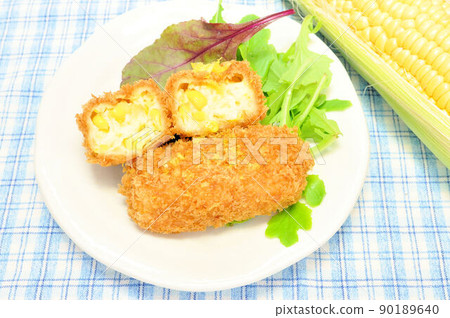 玉米奶油炸丸子 90189640