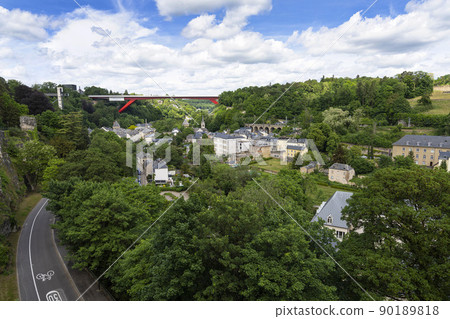 Panoramic view of Luxembourg city Panoramic view of Luxembourg city 90189818