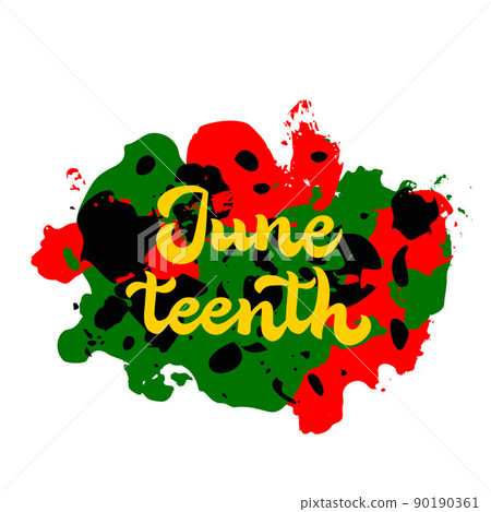 Juneteenth banner. African American holiday on June 19. Vector template for greeting card, typography poster, postcard, sign, etc. 90190361