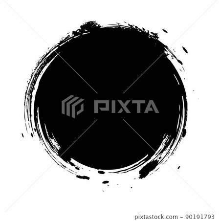 Brush brush ink paint circle illustration Brush brush ink paint circle illustration 90191793
