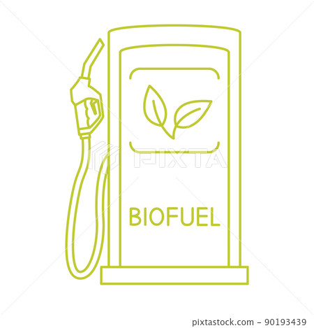 Biofuel refuel station. Gas, diesel or petrol equipment. Eco auto gas station refueling gun Biofuel refuel station. Gas, diesel or petrol equipment. Eco auto gas station refueling gun 90193439