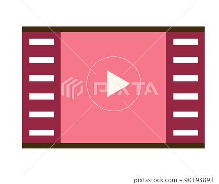 Video playback Negative film frame Movies and video illustrations Video playback Negative film frame Movies and video illustrations 90193891