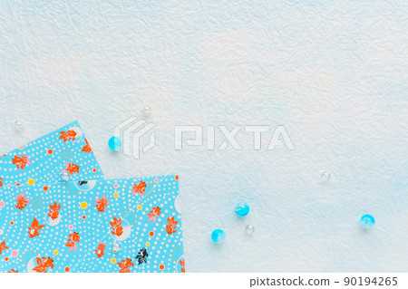Goldfish pattern gradient Japanese paper background 90194265
