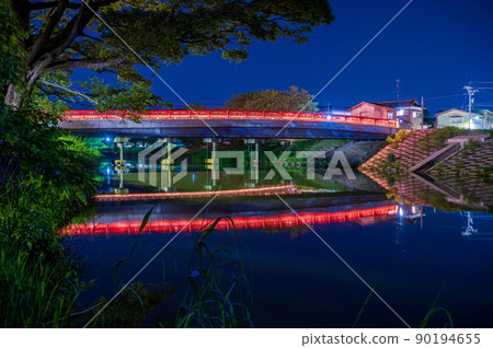 “松島橋”作為歷史名城“城下大聖寺”的再開發而新建（攝於2022.5） 90194655