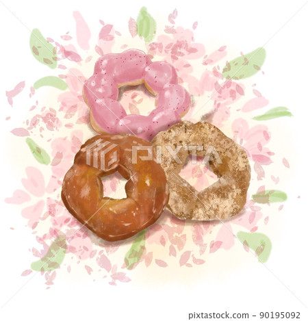Donut illustration Donut illustration 90195092