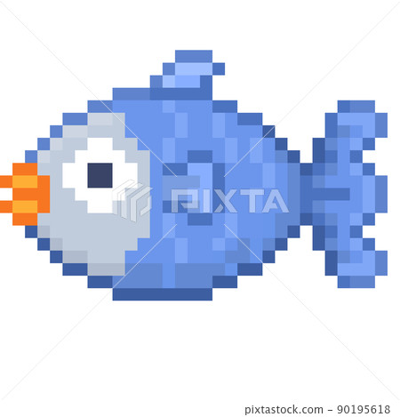 魚像素圖 90195618
