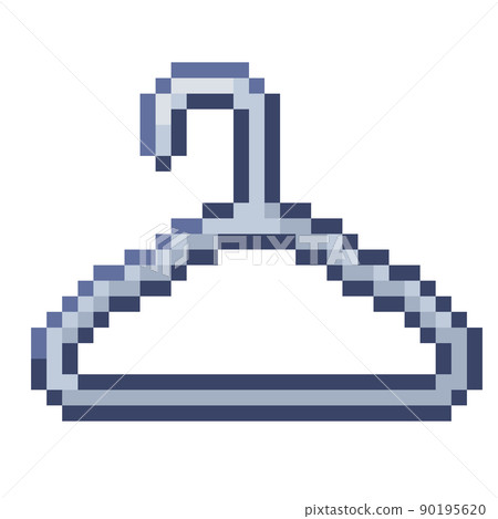 Hanger pixel illustration 90195620