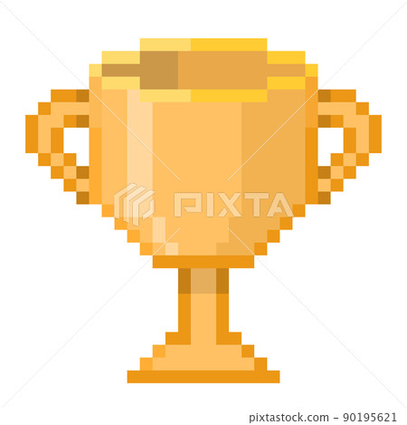 Pixel illustration of the trophy 90195621