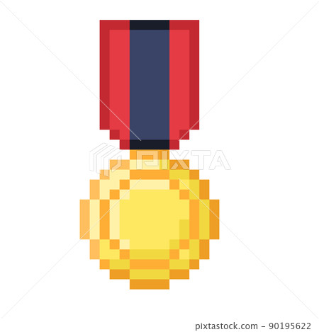 Pixel illustration of medals Pixel illustration of medals 90195622