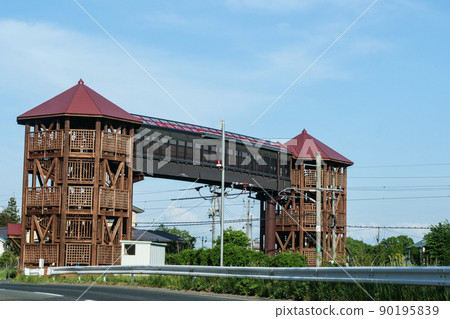 Scenery, Tazawako Line passage that imitates the shape of the silo that remains in Koiwai Koiwai Station passage Scenery, Tazawako Line passage that imitates the shape of the silo that remains in Koiwai Koiwai Station passage 90195839