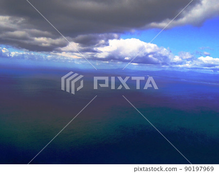 The land, sky and sea of Hokkaido seen from the cabin The land, sky and sea of Hokkaido seen from the cabin 90197969