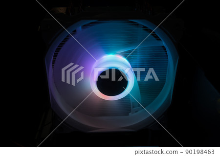 Computer cooling fans illuminated by internal LEDs Computer cooling fans illuminated by internal LEDs 90198463