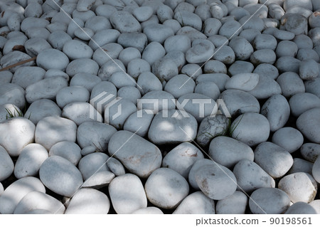white stone background. Top view for abstract design white stone background. Top view for abstract design 90198561