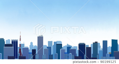 摩天大樓大城市背景素材 摩天大樓大城市背景素材 90199125