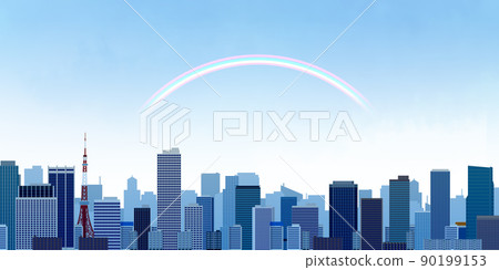 Skyscraper big city background material 90199153
