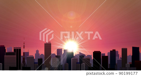 Skyscraper big city background material Skyscraper big city background material 90199177