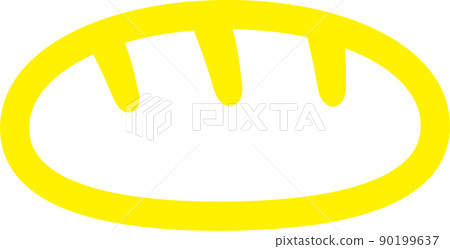 Bread icon illustration 90199637