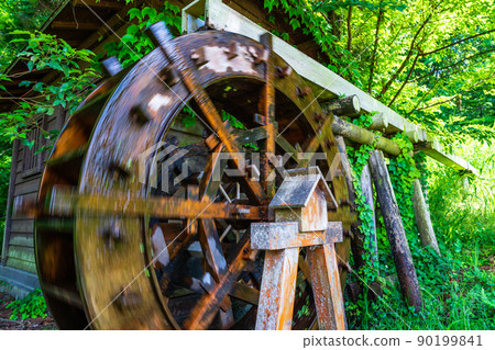 水車 片倉城跡公園 水車 片倉城跡公園 90199841