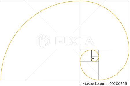 黃金比例和黃金螺旋（不精確） 90200726