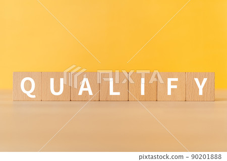 Image of qualify | Building blocks with "QUALIFY" written on them Image of qualify | Building blocks with "QUALIFY" written on them 90201888