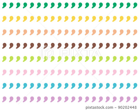 Illustration background material of cute colored magatama decoration ruled horizontal 4: 3 Illustration background material of cute colored magatama decoration ruled horizontal 4: 3 90202448