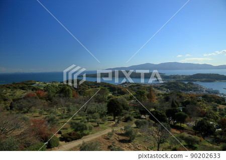 從牛窗天文台看到的瀨戶內海 從牛窗天文台看到的瀨戶內海 90202633
