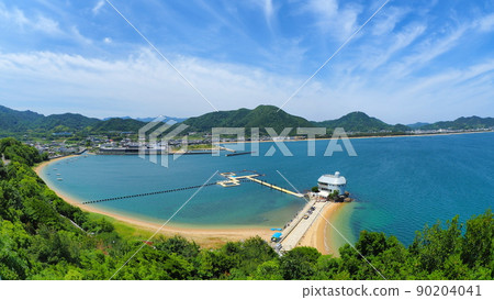 從贊岐市宇野部公園出發的津田灣海岸線1 90204041