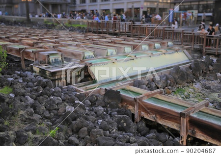 Yubatake in Kusatsu Onsen, Gunma Prefecture Yubatake in Kusatsu Onsen, Gunma Prefecture 90204687