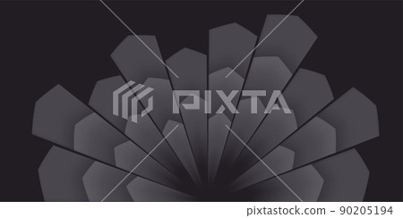 Black abstract background with rays coming from the centre and creating rounded shape Black abstract background with rays coming from the centre and creating rounded shape 90205194