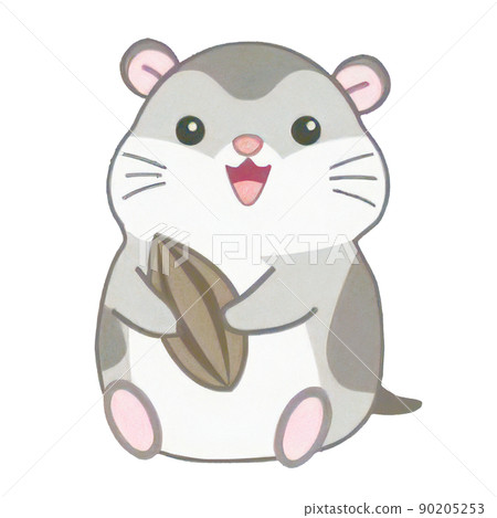 可愛的人物風格倉鼠插圖 90205253