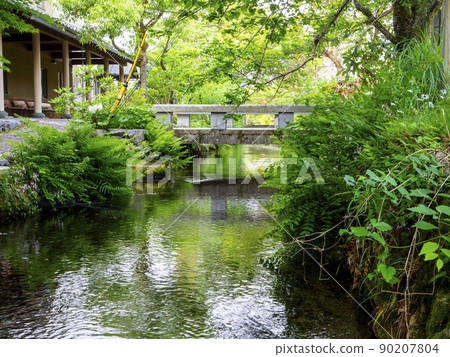 流經鮫街宿的地藏川風景 90207804