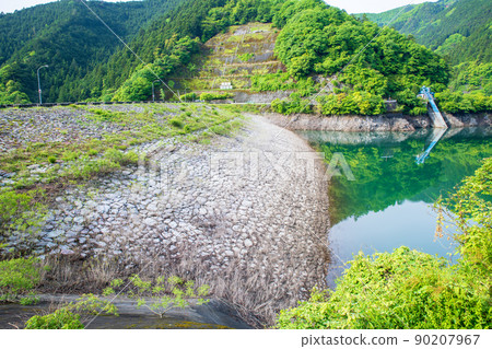 有馬大壩 Naguri 湖春天新鮮的綠色景觀 有馬大壩 Naguri 湖春天新鮮的綠色景觀 90207967