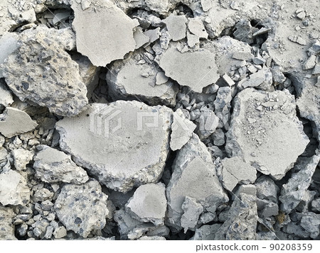 Broken building. Bricks 90208359