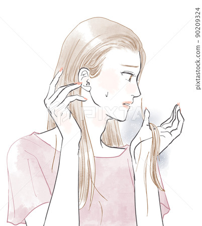 女性患脫髮 女性患脫髮 90209324