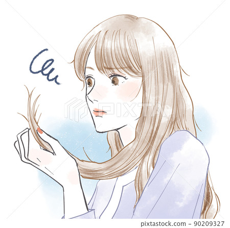 一個患有分叉的女人 一個患有分叉的女人 90209327
