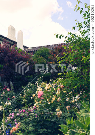 可以看到橫濱·港口的山公園 可以看到橫濱·港口的山公園 90210262