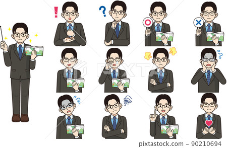 男老師面部表情各種 set_line 繪圖 男老師面部表情各種 set_line 繪圖 90210694