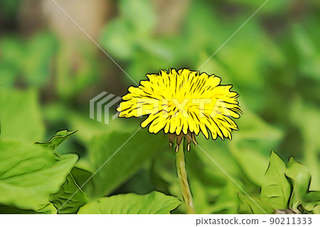 柔和的“蒲公英”插圖圖像 90211333