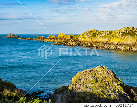 Pointe du Grouin, stunning rocky headland near Cancale, Brittany, France Pointe du Grouin, stunning rocky headland near Cancale, Brittany, France 90211734